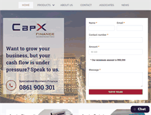 Tablet Screenshot of capx.co.za